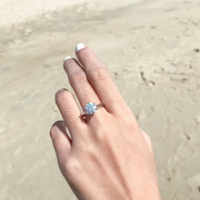 Moissonite round solitaire