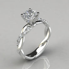 Moissanite wrapped solitaire