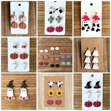 Handmade clay earrings