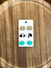 Handmade clay earrings