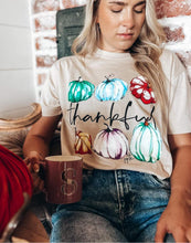 Thankful colorful pumpkins