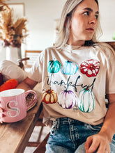 Thankful colorful pumpkins