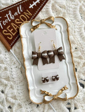 Clay Football earrings