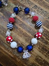 4th of july bow and necklace sets