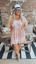 Hailey tie dye dress! Coral and Turquoise