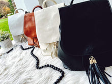 Vegan leather backpack bag